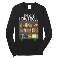 Cute Library Art For  Book Reader School Librarian Long Sleeve Shirt