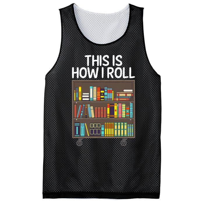 Cute Library Art For  Book Reader School Librarian Mesh Reversible Basketball Jersey Tank