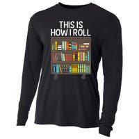 Cute Library Art For  Book Reader School Librarian Cooling Performance Long Sleeve Crew