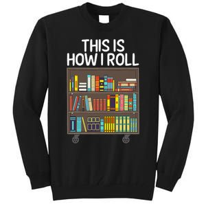 Cute Library Art For  Book Reader School Librarian Tall Sweatshirt