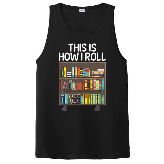 Cute Library Art For  Book Reader School Librarian PosiCharge Competitor Tank