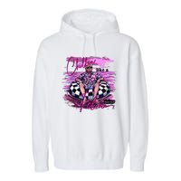 Chillin Like A Felon Retro Summer Pink Garment-Dyed Fleece Hoodie