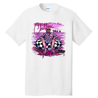 Chillin Like A Felon Retro Summer Pink Tall T-Shirt