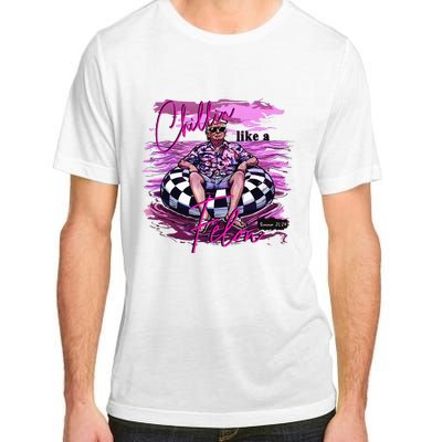 Chillin Like A Felon Retro Summer Pink Adult ChromaSoft Performance T-Shirt