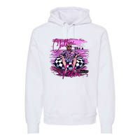 Chillin Like A Felon Retro Summer Pink Premium Hoodie