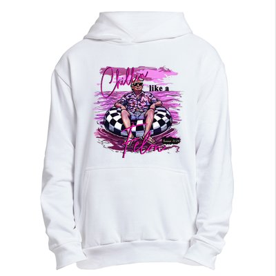 Chillin Like A Felon Retro Summer Pink Urban Pullover Hoodie