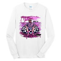 Chillin Like A Felon Retro Summer Pink Tall Long Sleeve T-Shirt