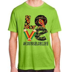 Counselor Love Afro African American Black History Month Adult ChromaSoft Performance T-Shirt