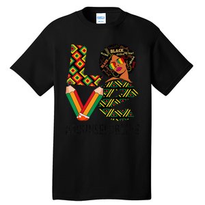 Counselor Love Afro African American Black History Month Tall T-Shirt