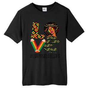 Counselor Love Afro African American Black History Month Tall Fusion ChromaSoft Performance T-Shirt