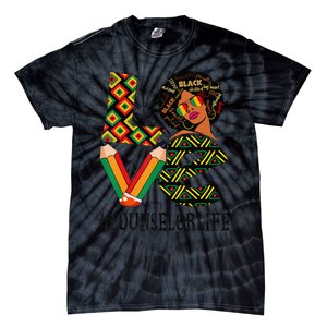 Counselor Love Afro African American Black History Month Tie-Dye T-Shirt