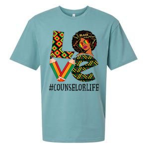 Counselor Love Afro African American Black History Month Sueded Cloud Jersey T-Shirt