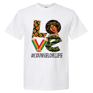 Counselor Love Afro African American Black History Month Garment-Dyed Heavyweight T-Shirt