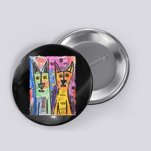 Cat Lover Art For Cat DadS Cat MomS Button