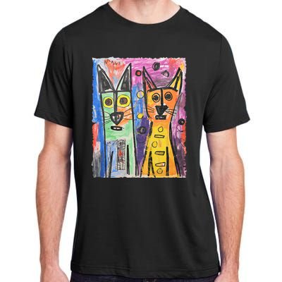 Cat Lover Art For Cat DadS Cat MomS Adult ChromaSoft Performance T-Shirt