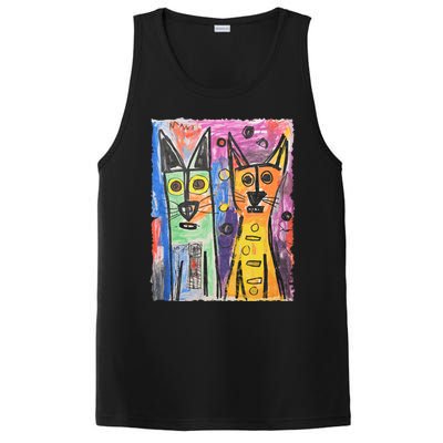 Cat Lover Art For Cat DadS Cat MomS PosiCharge Competitor Tank