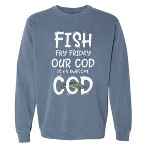 Catholic Lent And Easter Christian Lenten Fish Fry Friday Garment-Dyed Sweatshirt