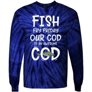 Catholic Lent And Easter Christian Lenten Fish Fry Friday Tie-Dye Long Sleeve Shirt