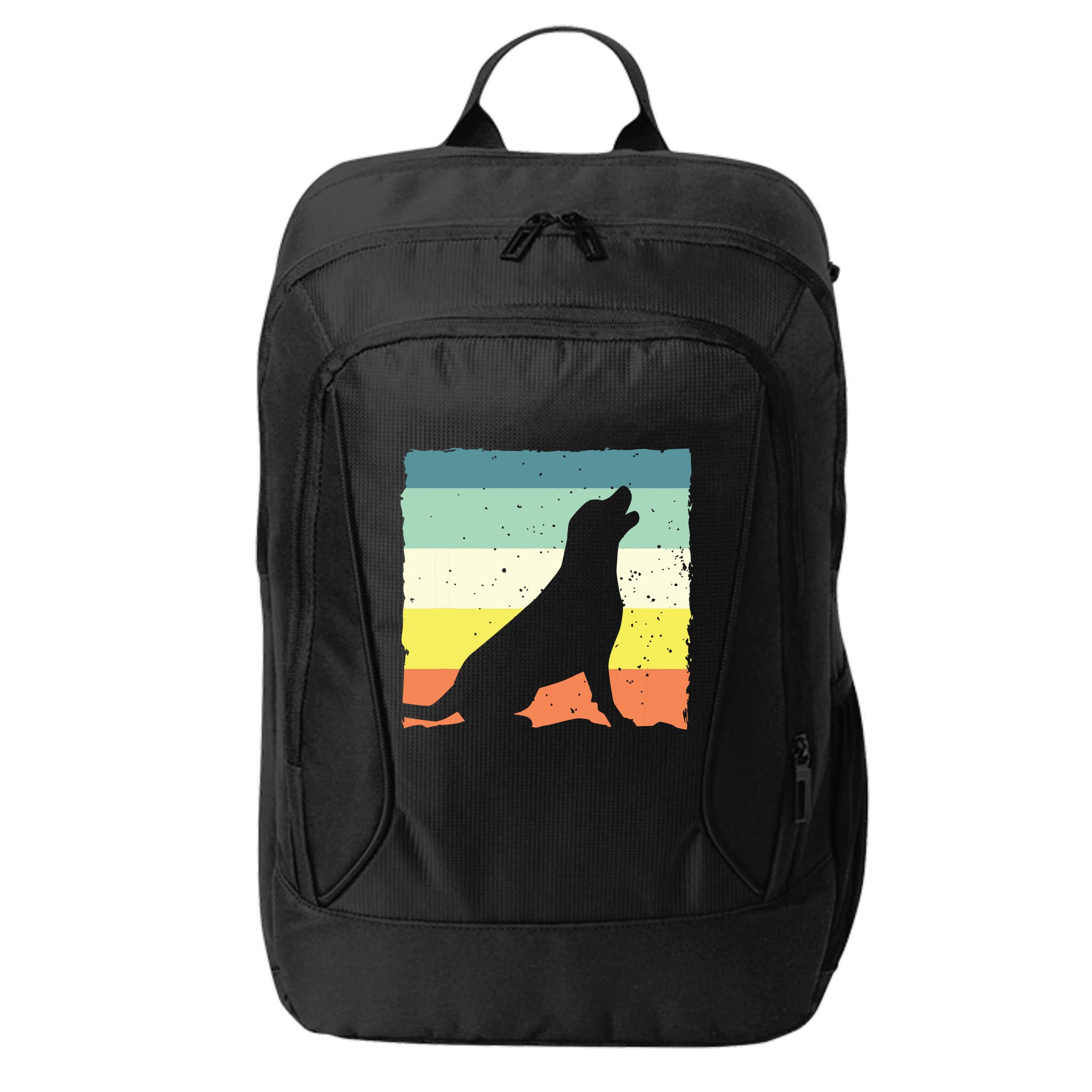 Cool Labrador Art For Men Women Vintage Labrador Retriever City Backpack