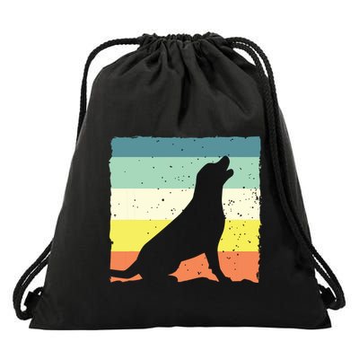 Cool Labrador Art For Men Women Vintage Labrador Retriever Drawstring Bag