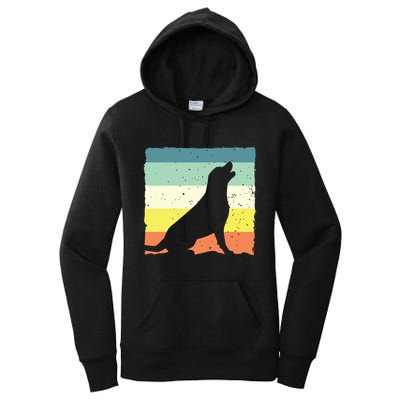 Cool Labrador Art For Men Women Vintage Labrador Retriever Women's Pullover Hoodie