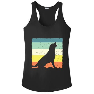 Cool Labrador Art For Men Women Vintage Labrador Retriever Ladies PosiCharge Competitor Racerback Tank
