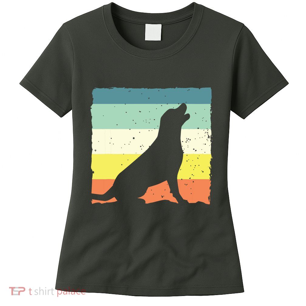 Cool Labrador Art For Men Women Vintage Labrador Retriever Womens T-Shirt