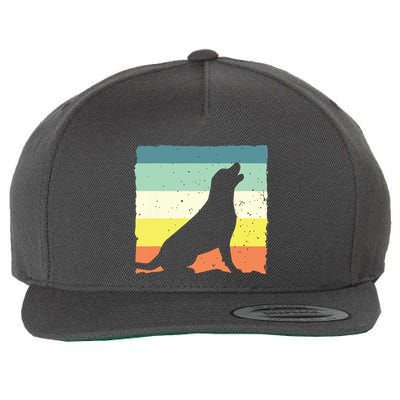 Cool Labrador Art For Men Women Vintage Labrador Retriever Wool Snapback Cap