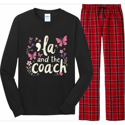 Comma La And The Coach 2024 Kamala Harris Gift Long Sleeve Pajama Set