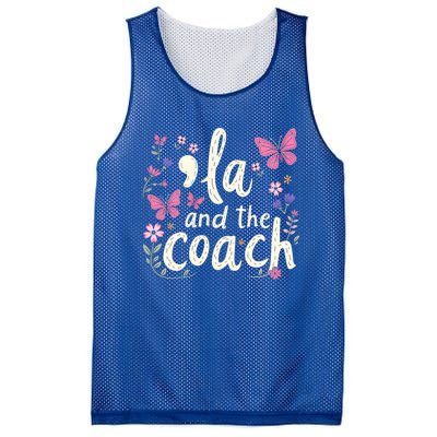 Comma La And The Coach 2024 Kamala Harris Gift Mesh Reversible Basketball Jersey Tank