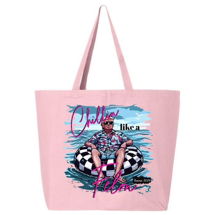Chillin Like A Felon Trump For President 2024 25L Jumbo Tote