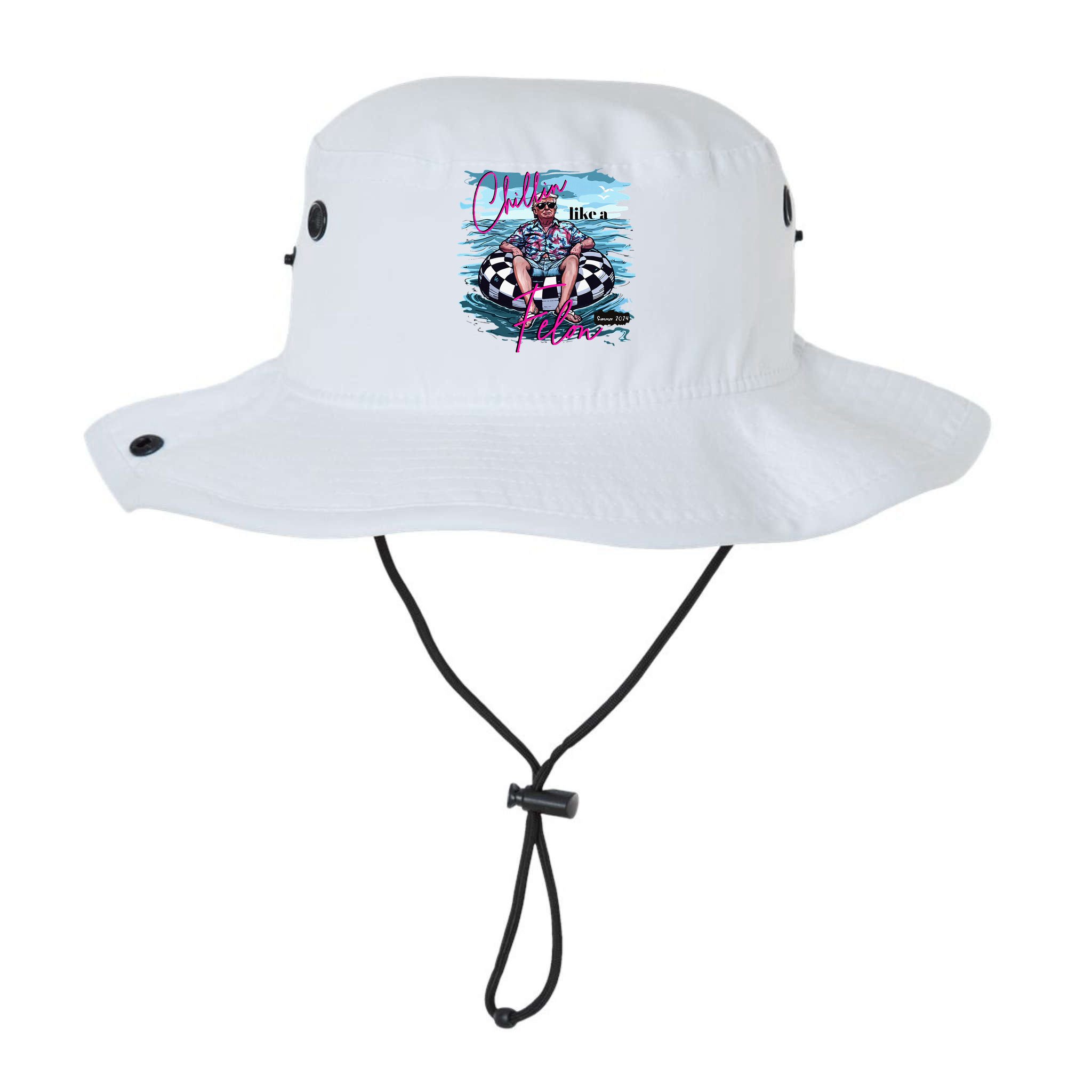 Chillin Like A Felon Trump For President 2024 Bucket Hat