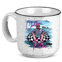 Chillin Like A Felon Trump For President 2024 15oz Campfire Ceramic Mug