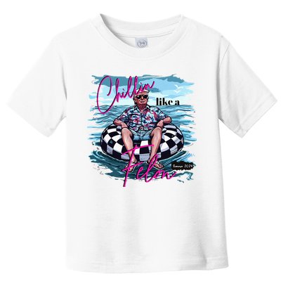 Chillin Like A Felon Trump For President 2024 Toddler T-Shirt