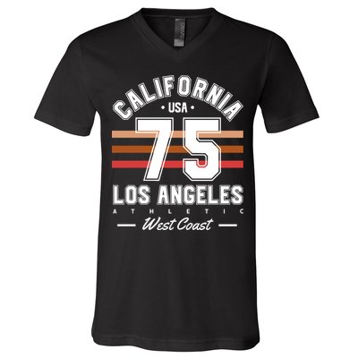 California Los Angeles V-Neck T-Shirt