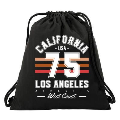 California Los Angeles Drawstring Bag