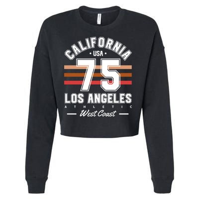 California Los Angeles Cropped Pullover Crew