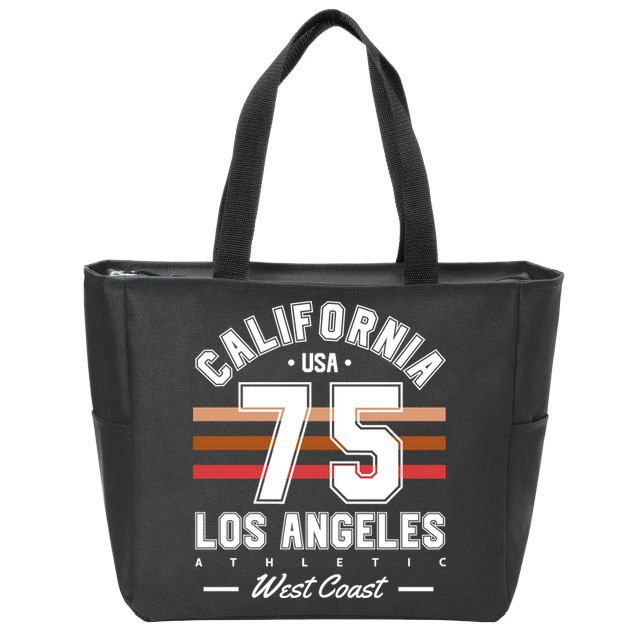 California Los Angeles Zip Tote Bag