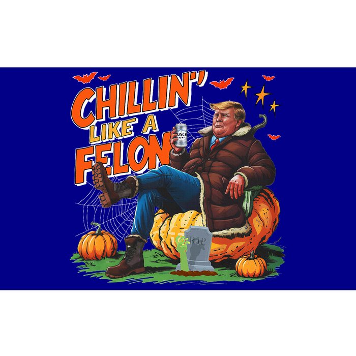 Chillin Like A Felon Donald Trump Buschlight Beer Halloween Bumper Sticker