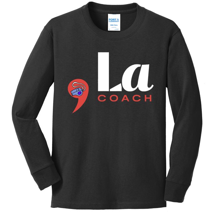 Comma La And The Coach Kids Long Sleeve Shirt