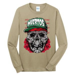 Celebrating Life And Death Muertos On Halloween Tall Long Sleeve T-Shirt