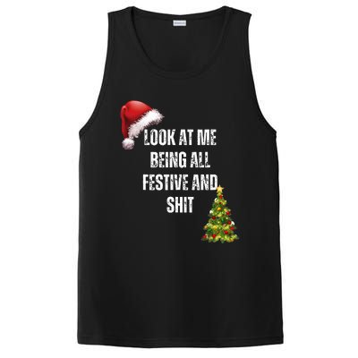 Christmas Look At Me Being All Festive And Shit PosiCharge Competitor Tank