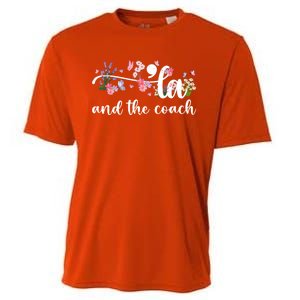 Comma La And The Coach 2024 Kamala Harris Funny Gift Cooling Performance Crew T-Shirt