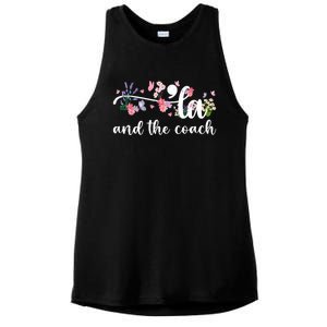 Comma La And The Coach 2024 Kamala Harris Funny Gift Ladies PosiCharge Tri-Blend Wicking Tank