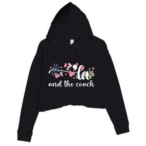 Comma La And The Coach 2024 Kamala Harris Funny Gift Crop Fleece Hoodie