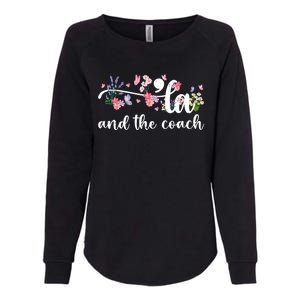 Comma La And The Coach 2024 Kamala Harris Funny Gift Womens California Wash Sweatshirt