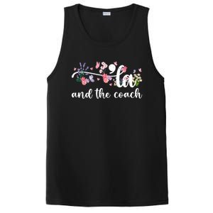 Comma La And The Coach 2024 Kamala Harris Funny Gift PosiCharge Competitor Tank