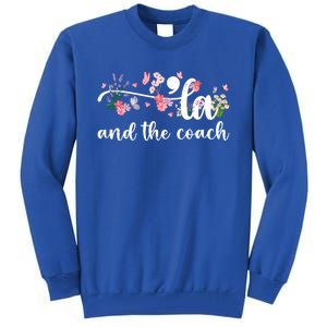 Comma La And The Coach 2024 Kamala Harris Funny Gift Tall Sweatshirt