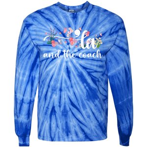 Comma La And The Coach 2024 Kamala Harris Funny Gift Tie-Dye Long Sleeve Shirt