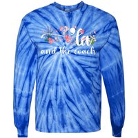 Comma La And The Coach 2024 Kamala Harris Funny Gift Tie-Dye Long Sleeve Shirt